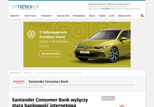 
                            7. Santander Consumer Bank wyłączy starą bankowość internetową ...