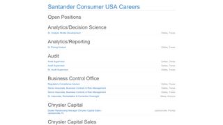 
                            8. Santander Consumer USA Careers - Jobvite