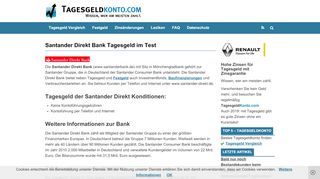 
                            7. Santander Direkt Bank Erfahrungen - Meinungen zu Tagesgeld