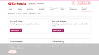 
                            11. Santander - FAQ