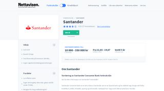 
                            9. Santander Forbrukslån - Oppdaterte renter for februar 2019 - Nettavisen