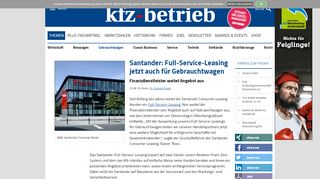 
                            6. Santander: Full-Service-Leasing jetzt auch für Gebrauchtwagen