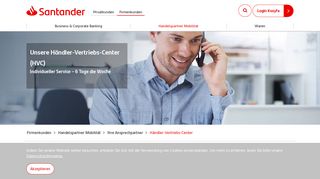 
                            6. Santander Handelspartner Mobilität - Händler-Vertriebs-Center (HVC)