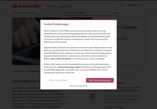 
                            5. Santander Handelspartner Mobilität - Management-Software Kosyfa