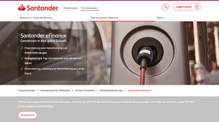 
                            6. Santander Handelspartner Mobilität - Santander eFinance