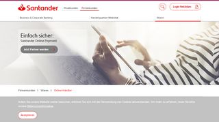 
                            2. Santander Handelspartner Waren - Rechnungskauf