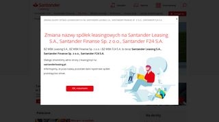 
                            11. Santander Leasing: Leasing pojazdów i nieruchomości, pożyczki ...