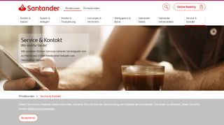 
                            5. Santander - Service & Kontakt