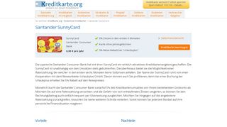 
                            5. Santander SunnyCard - Kreditkarte.org