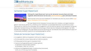 
                            5. Santander Super MasterCard - Kreditkarte.org