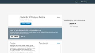 
                            12. Santander UK Business Banking | LinkedIn