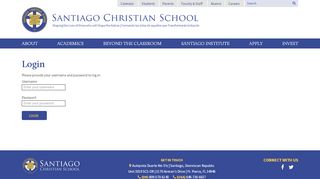 
                            6. Santiago Christian School - Login