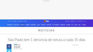 
                            11. São Paulo tem 1 denúncia de tortura a cada 15 dias - 03/09/2017 ...