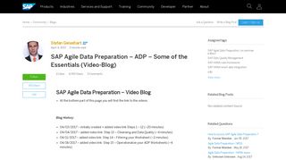 
                            3. SAP Agile Data Preparation – ADP – Some of the Essentials (Video ...