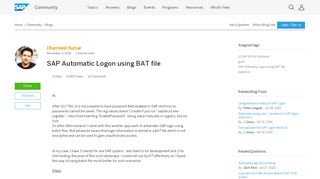 
                            2. SAP Automatic Logon using BAT file | SAP Blogs