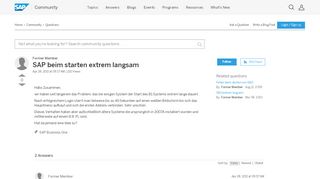 
                            13. SAP beim starten extrem langsam - archive SAP