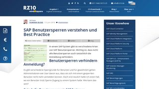 
                            3. SAP Benutzersperren: Funktionen und Best Practices - rz10