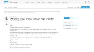 
                            10. SAP brand Image change in Login Page of portal - archive SAP