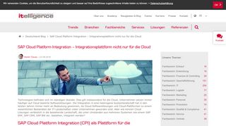
                            3. SAP Cloud Platform Integration – Integrationsplattform ... - Itelligence