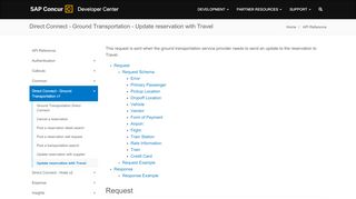 
                            5. SAP Concur Developer Center | Update reservation with Travel