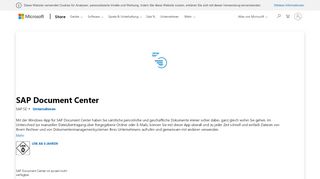 
                            6. SAP Document Center beziehen – Microsoft Store de-DE