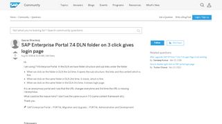 
                            11. SAP Enterprise Portal 7.4 DLN folder on 3 click gives login page ...