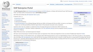 
                            3. SAP Enterprise Portal – Wikipedia