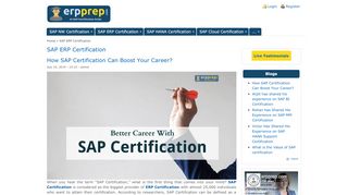 
                            3. SAP ERP Certification | ERPPrep