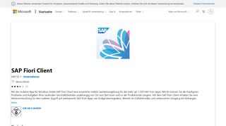 
                            13. SAP Fiori Client beziehen – Microsoft Store de-DE