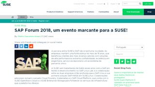 
                            12. SAP Forum 2018, um evento marcante para a SUSE! - SUSE Communities