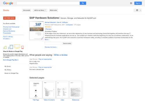 
                            7. SAP Hardware Solutions: Servers, Storage, and Networks for MySAP.com