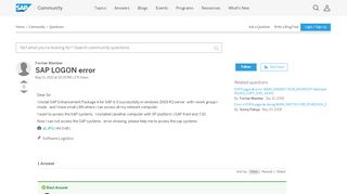 
                            1. SAP LOGON error - archive SAP
