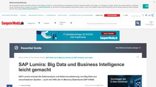 
                            9. SAP Lumira: Big Data und Business Intelligence leicht gemacht