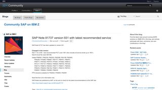
                            12. SAP Note 81737 version 931 with latest recommended service - IBM