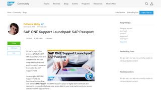 
                            4. SAP ONE Support Launchpad: SAP Passport | SAP Blogs