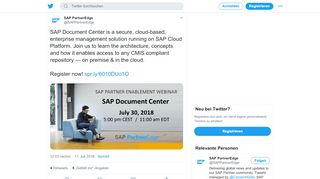 
                            13. SAP PartnerEdge on Twitter: 
