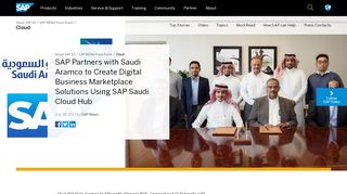 
                            4. SAP Partners with Saudi Aramco to Create Digital Business ...