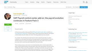 
                            6. SAP Payroll control center add-on: the payroll evolution continues in ...