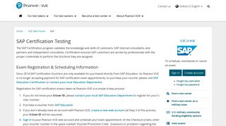 
                            11. SAP :: Pearson VUE