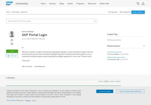 
                            2. SAP Portal Login - archive SAP