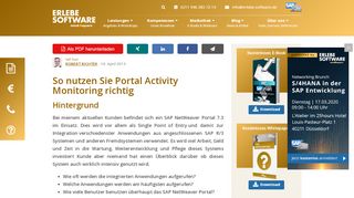 
                            13. SAP Portal - Themenhub zur Portallösung der SAP - Erlebe Software