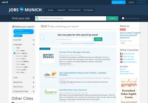 
                            13. SAP PP - Jobs in Munich - Germany - for English Speaking ...