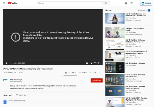 
                            10. SAP S/4HANA in 2 Minutes: Sourcing and Procurement - YouTube