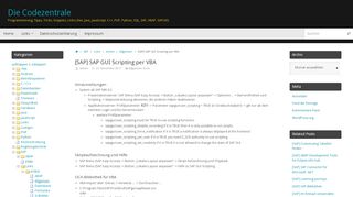 
                            13. [SAP] SAP GUI Scripting per VBA | Die Codezentrale