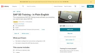 
                            13. SAP SD Training - in Plain English | Udemy