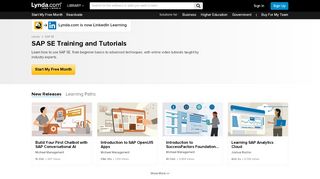 
                            11. SAP SE Training and Tutorials | Lynda.com