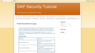 
                            9. SAP Security Tutorial: Profile Parameters for Logon