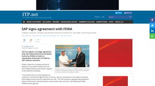 
                            8. SAP signs agreement with FEWA - ITP.net