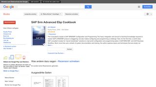 
                            12. SAP Srm Advanced Ebp Cookbook