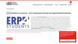 
                            3. SAP University Alliances - Jetzt anmelden für eine SAP ...